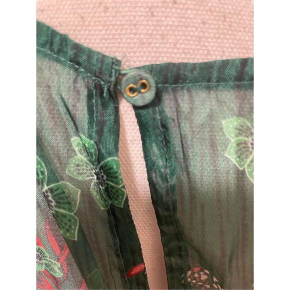 Anthropologie x Bhanuni Jyoti Tiered Short-Sleeve Dress Size 2X Plus - Picture 9 of 10